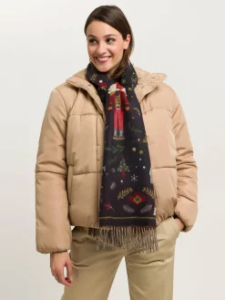 Cashmink-Schal mit Weihnachts-Design - Made in Germany