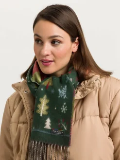 Cashmink-Schal mit Weihnachts-Design - Made in Germany