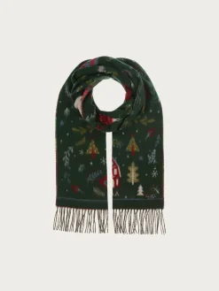 Cashmink-Schal mit Weihnachts-Design - Made in Germany