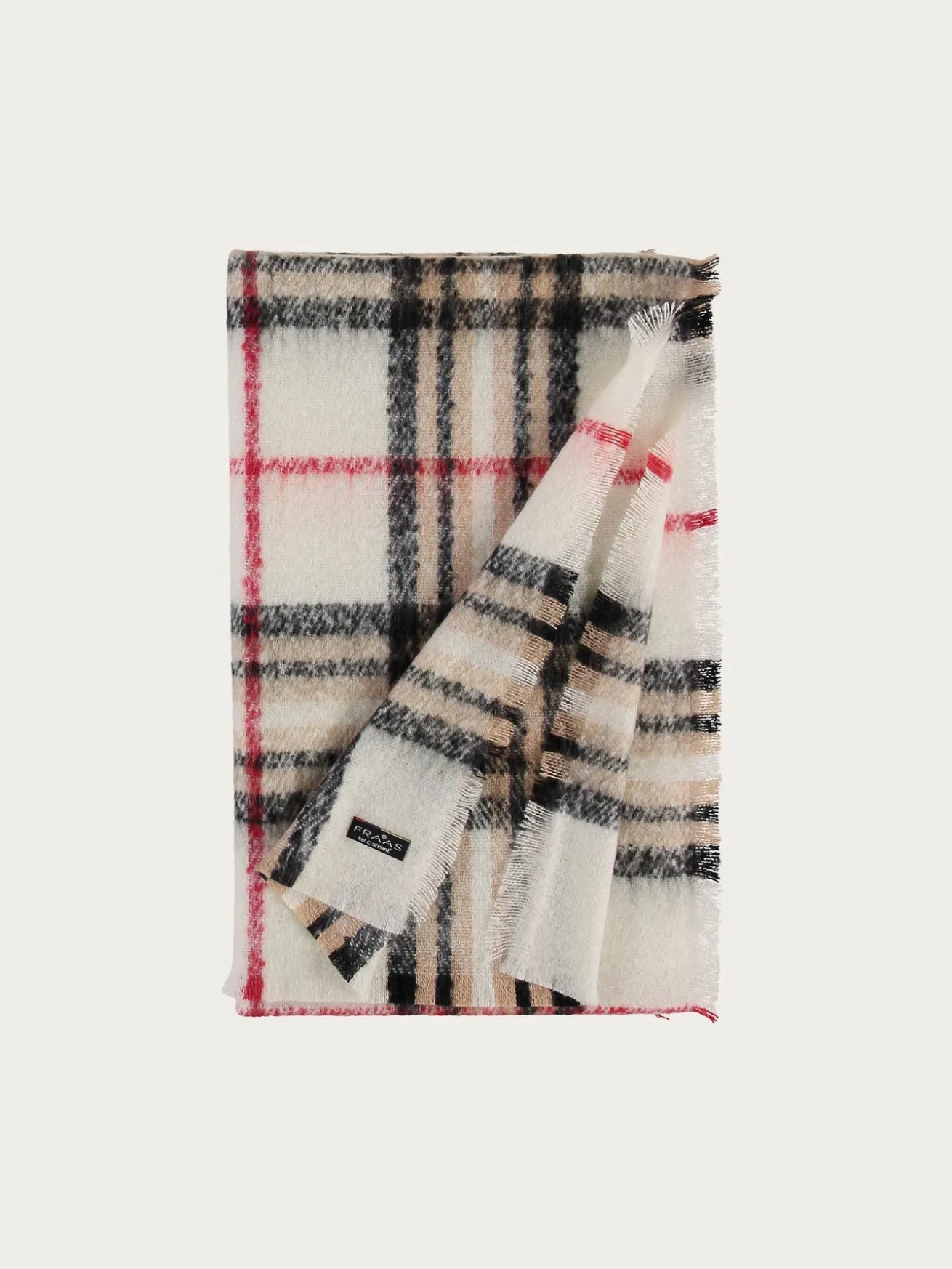 Cashmink-Stola mit FRAAS Plaid Karo - Made in Germany
