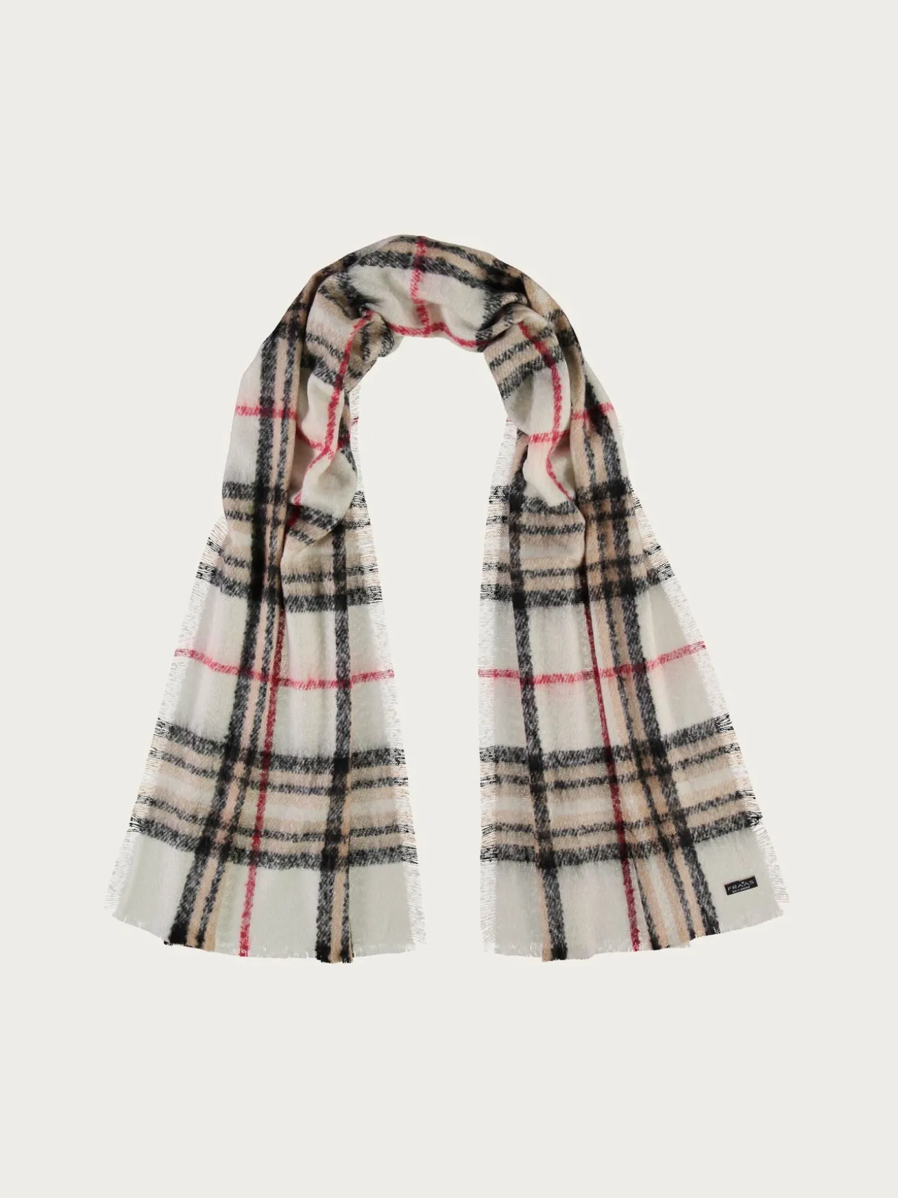 Cashmink-Stola mit FRAAS Plaid Karo - Made in Germany