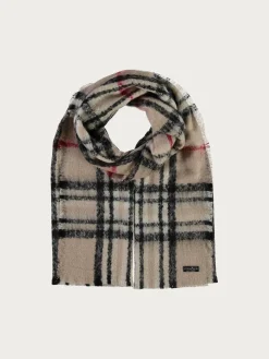 Cashmink-Stola mit FRAAS Plaid Karo - Made in Germany