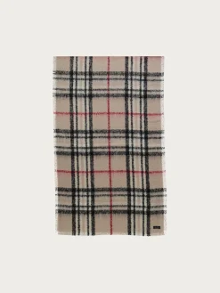 Cashmink-Stola mit FRAAS Plaid Karo - Made in Germany