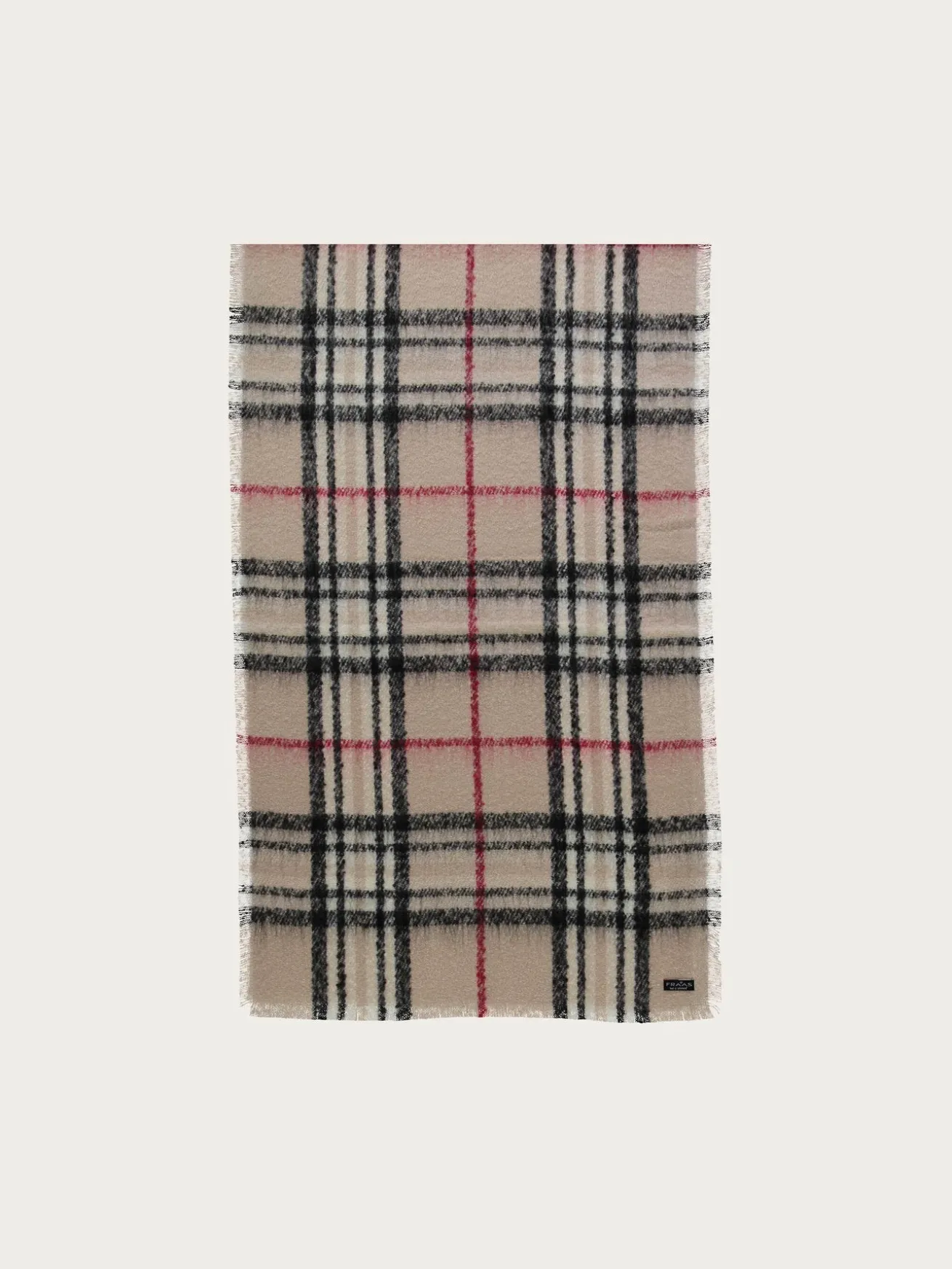 Cashmink-Stola mit FRAAS Plaid Karo - Made in Germany
