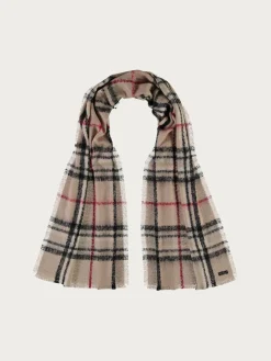 Cashmink-Stola mit FRAAS Plaid Karo - Made in Germany