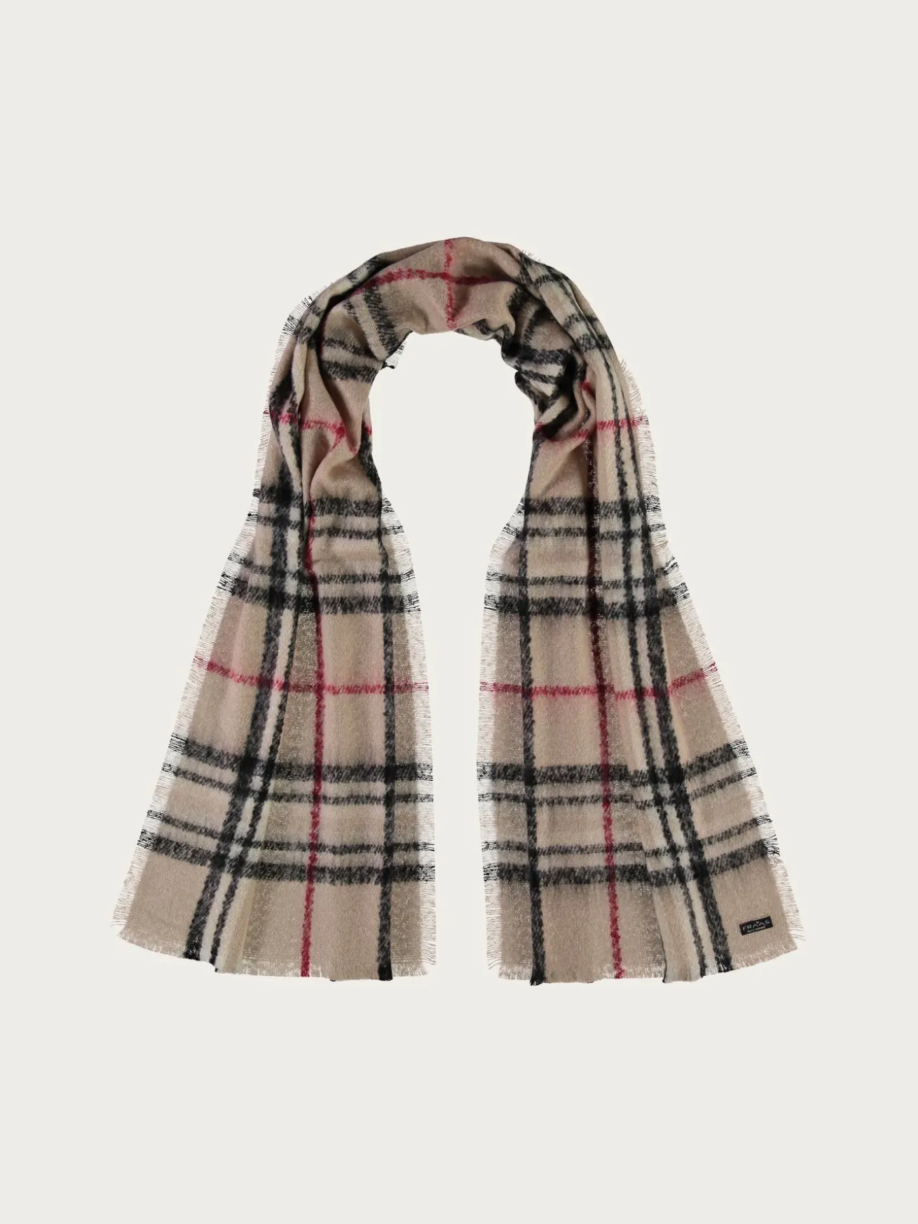 Cashmink-Stola mit FRAAS Plaid Karo - Made in Germany
