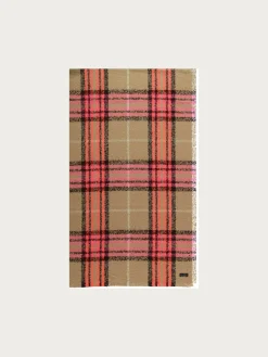 Cashmink-Stola mit FRAAS Plaid Karo - Made in Germany