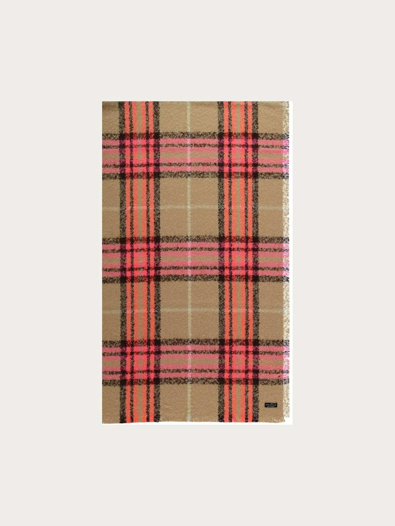 Cashmink-Stola mit FRAAS Plaid Karo - Made in Germany