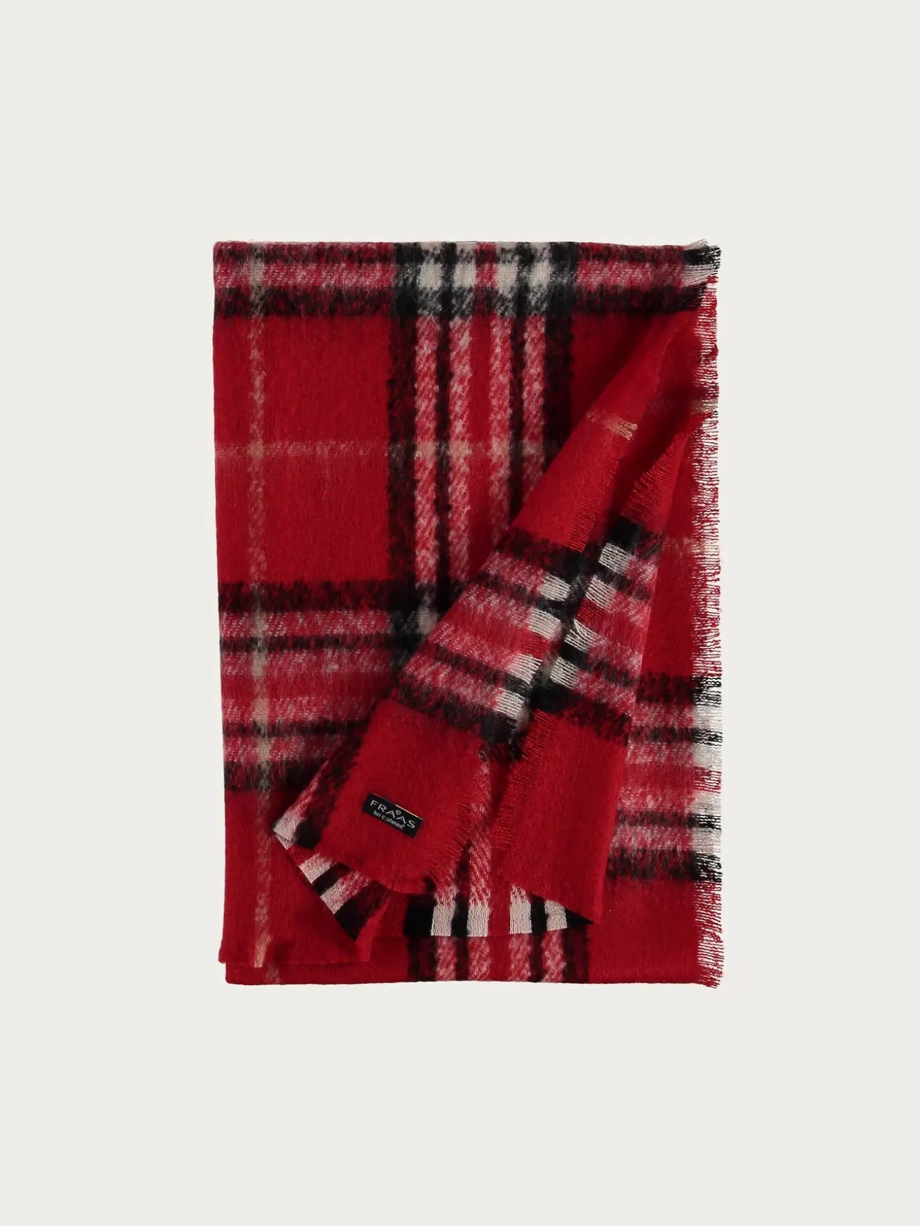 Cashmink-Stola mit FRAAS Plaid Karo - Made in Germany