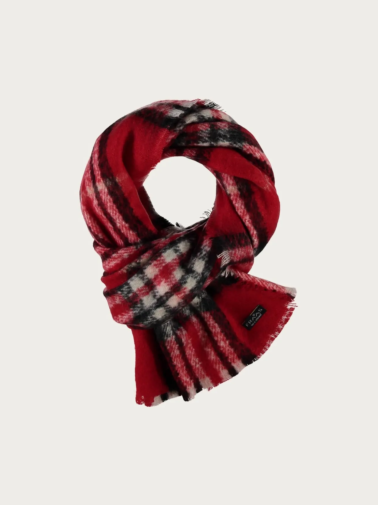 Cashmink-Stola mit FRAAS Plaid Karo - Made in Germany