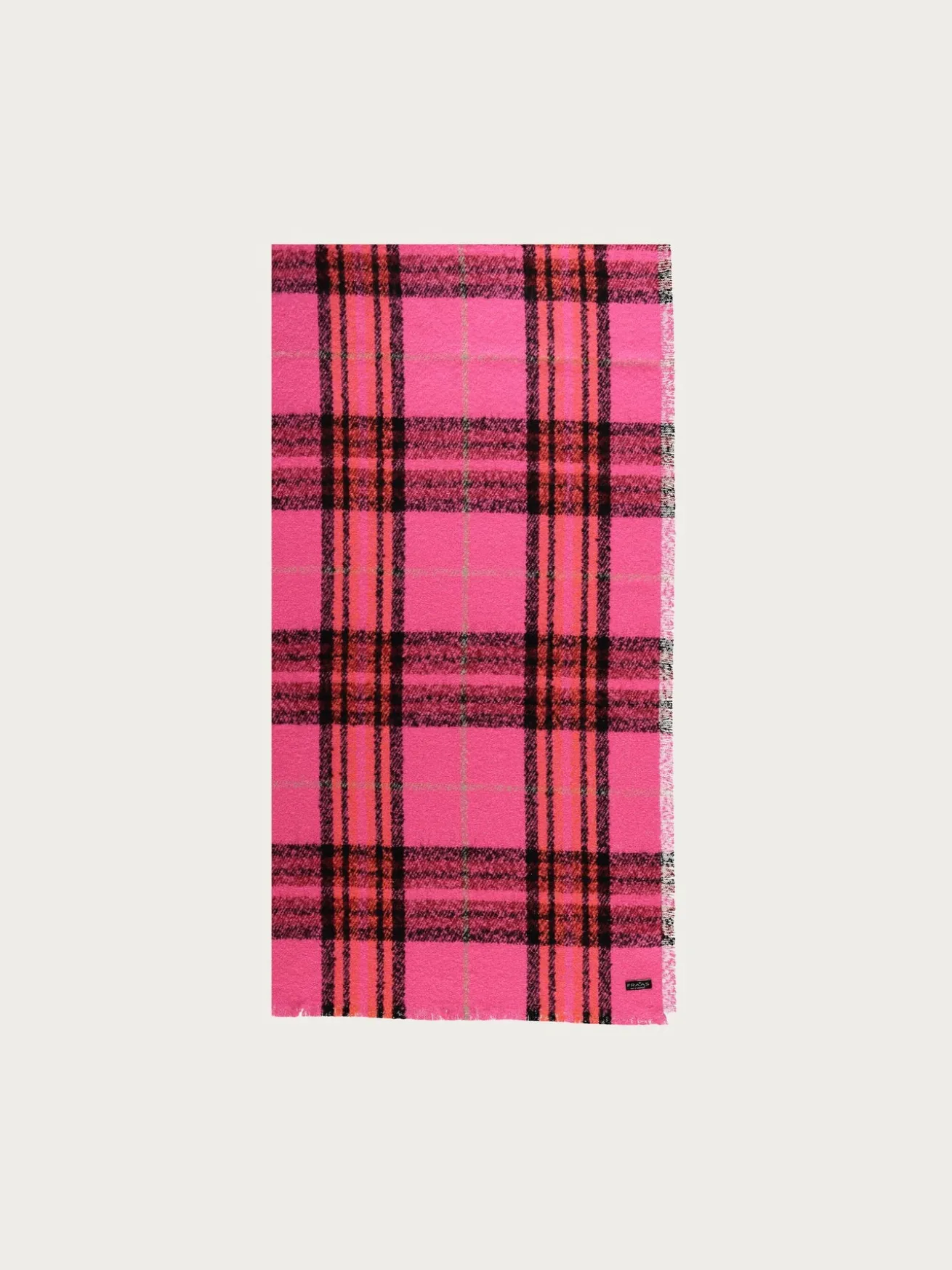 Cashmink-Stola mit FRAAS Plaid Karo - Made in Germany