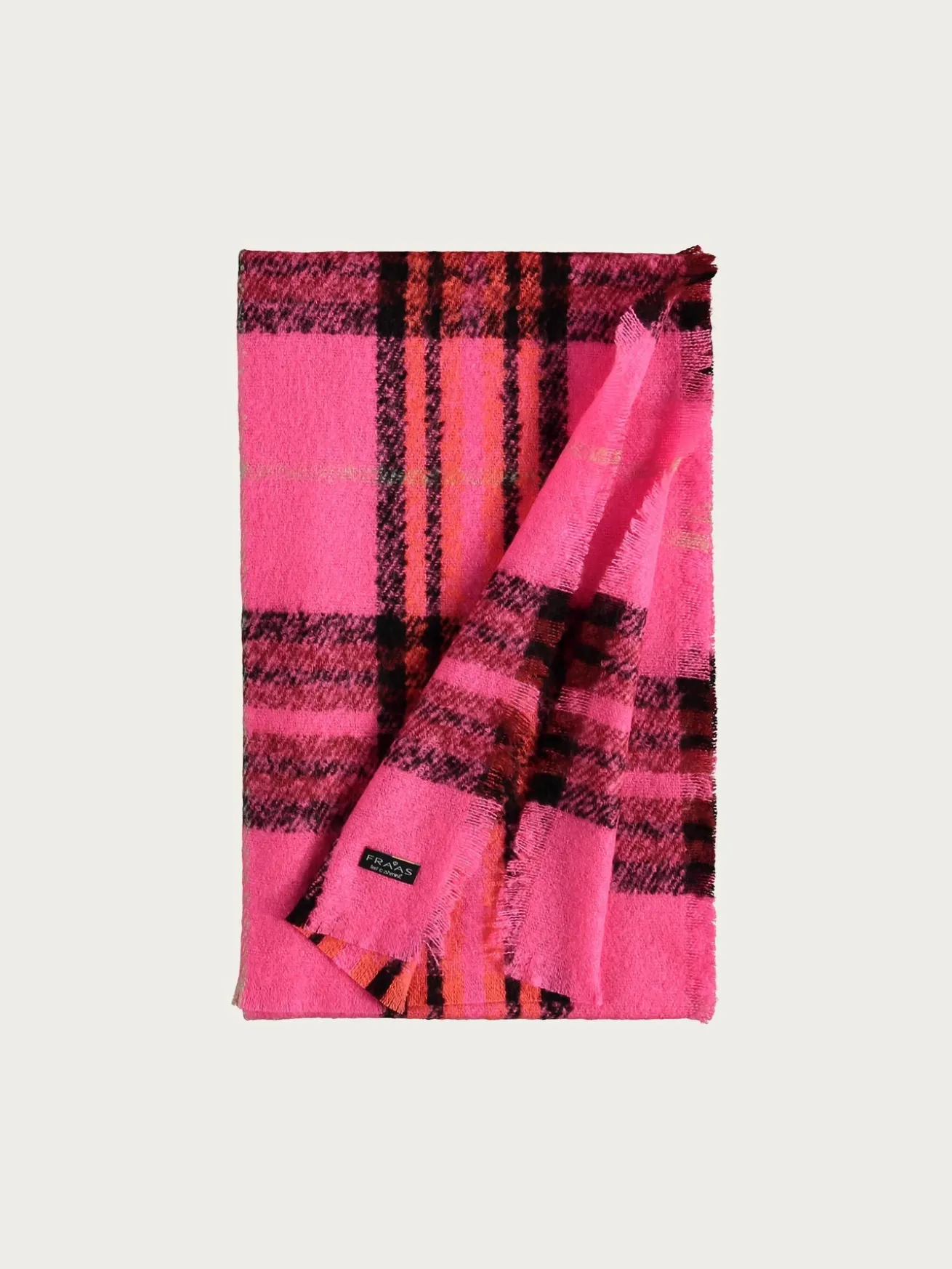 Cashmink-Stola mit FRAAS Plaid Karo - Made in Germany