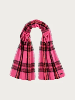 Cashmink-Stola mit FRAAS Plaid Karo - Made in Germany