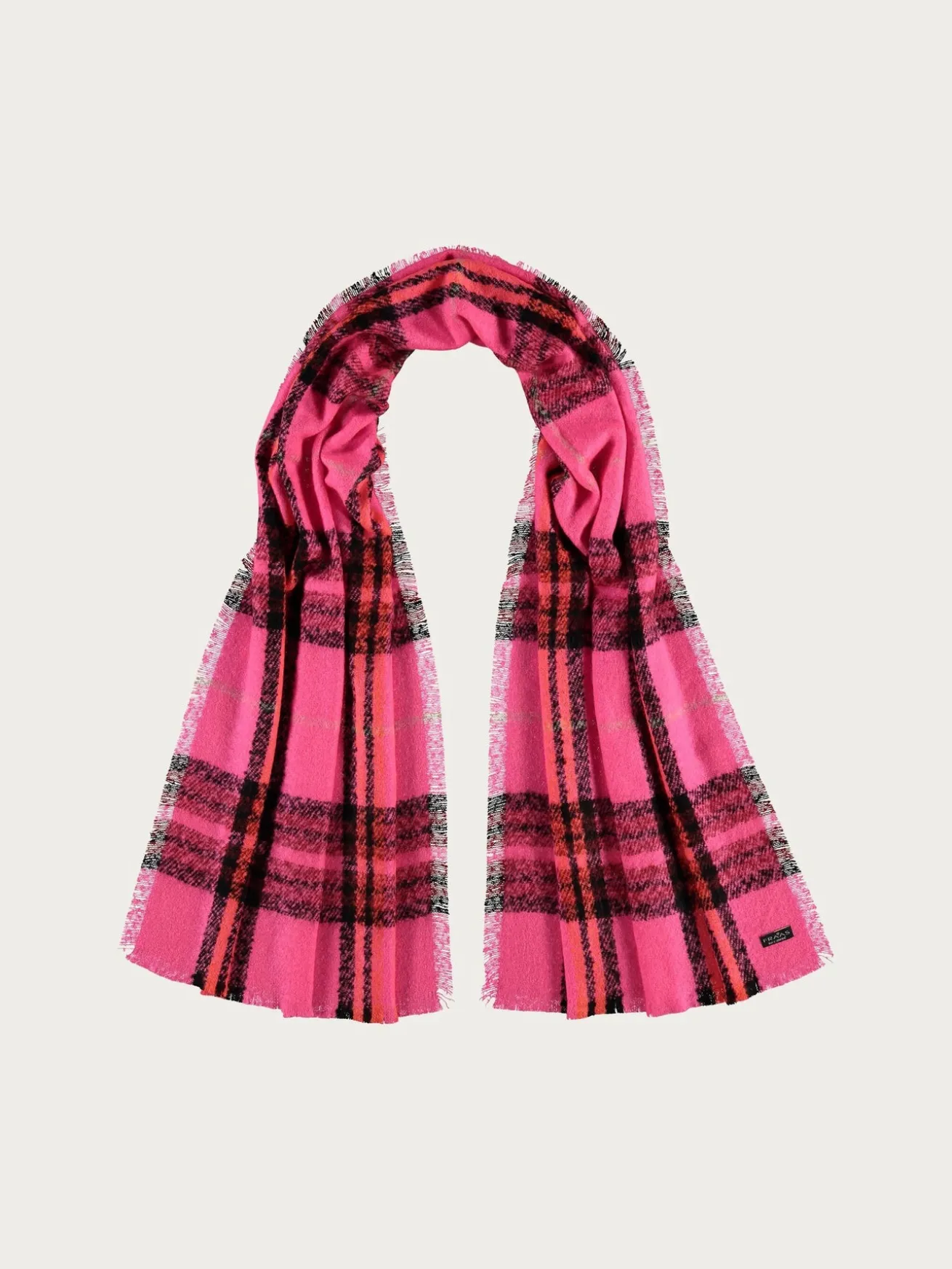 Cashmink-Stola mit FRAAS Plaid Karo - Made in Germany