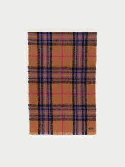 Cashmink-Stola mit FRAAS Plaid Karo - Made in Germany