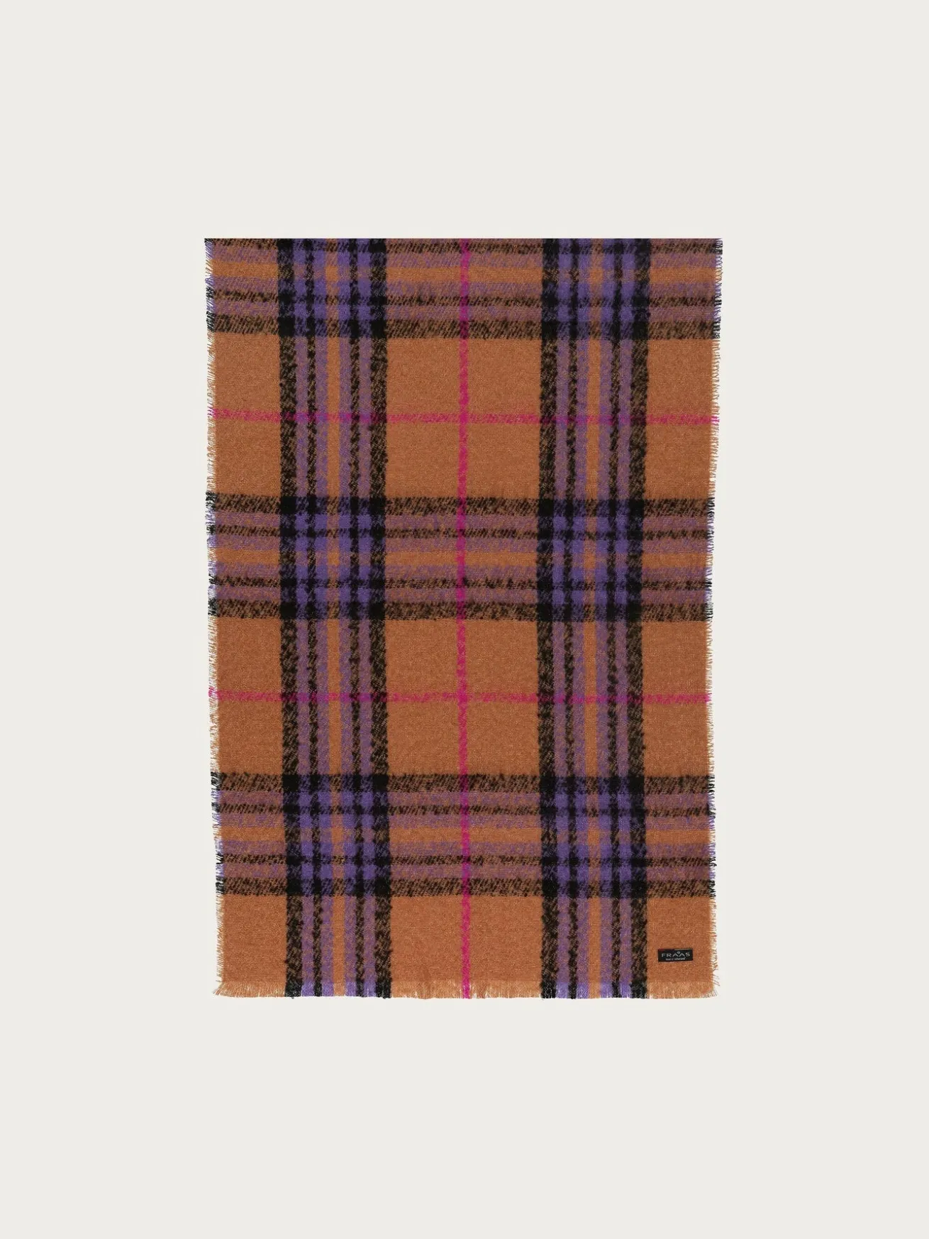 Cashmink-Stola mit FRAAS Plaid Karo - Made in Germany