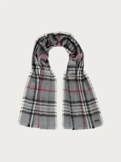 Cashmink-Stola mit FRAAS Plaid Karo - Made in Germany