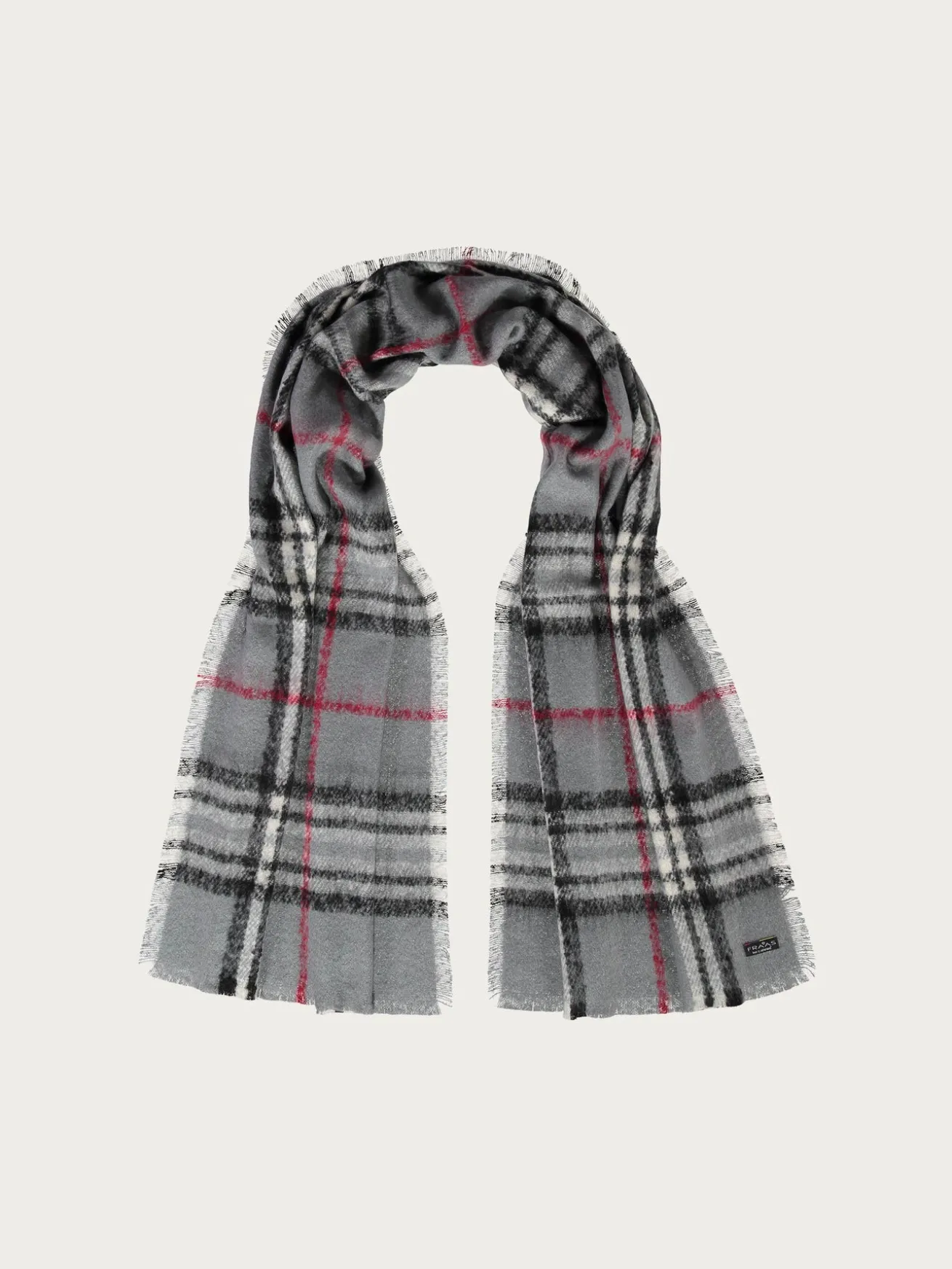 Cashmink-Stola mit FRAAS Plaid Karo - Made in Germany