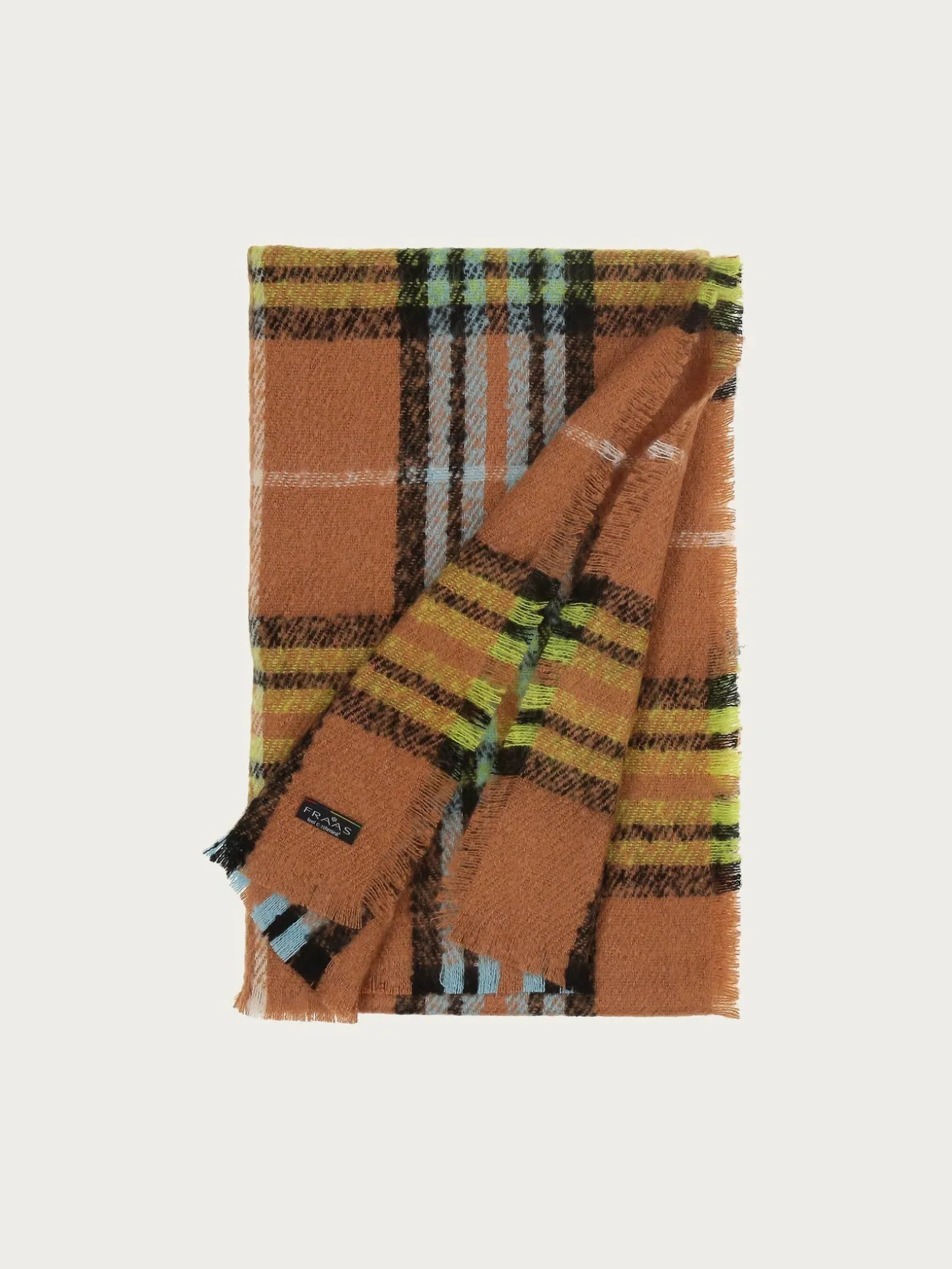 Cashmink-Stola mit FRAAS Plaid Karo - Made in Germany