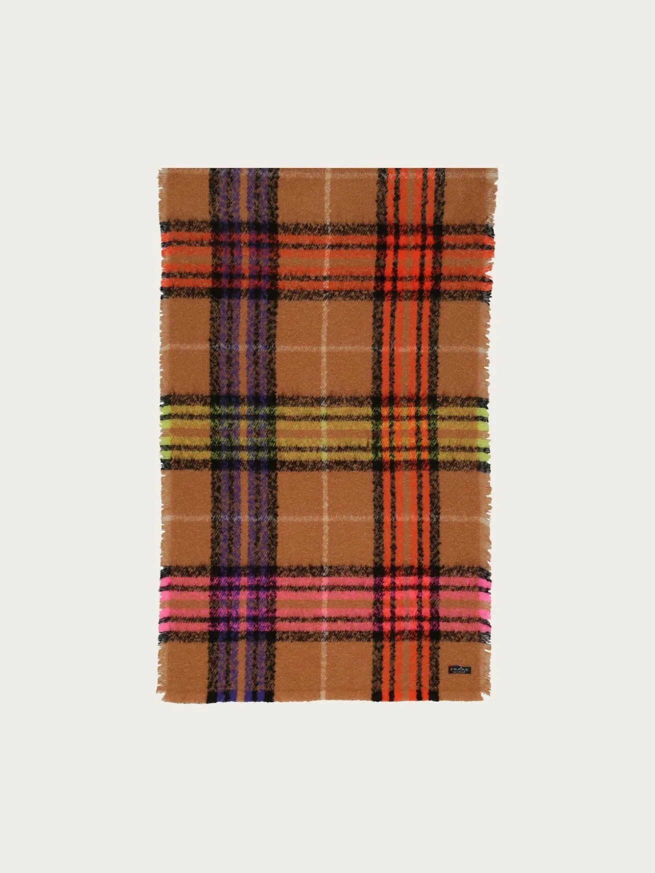 Cashmink-Stola mit FRAAS Plaid Karo - Made in Germany