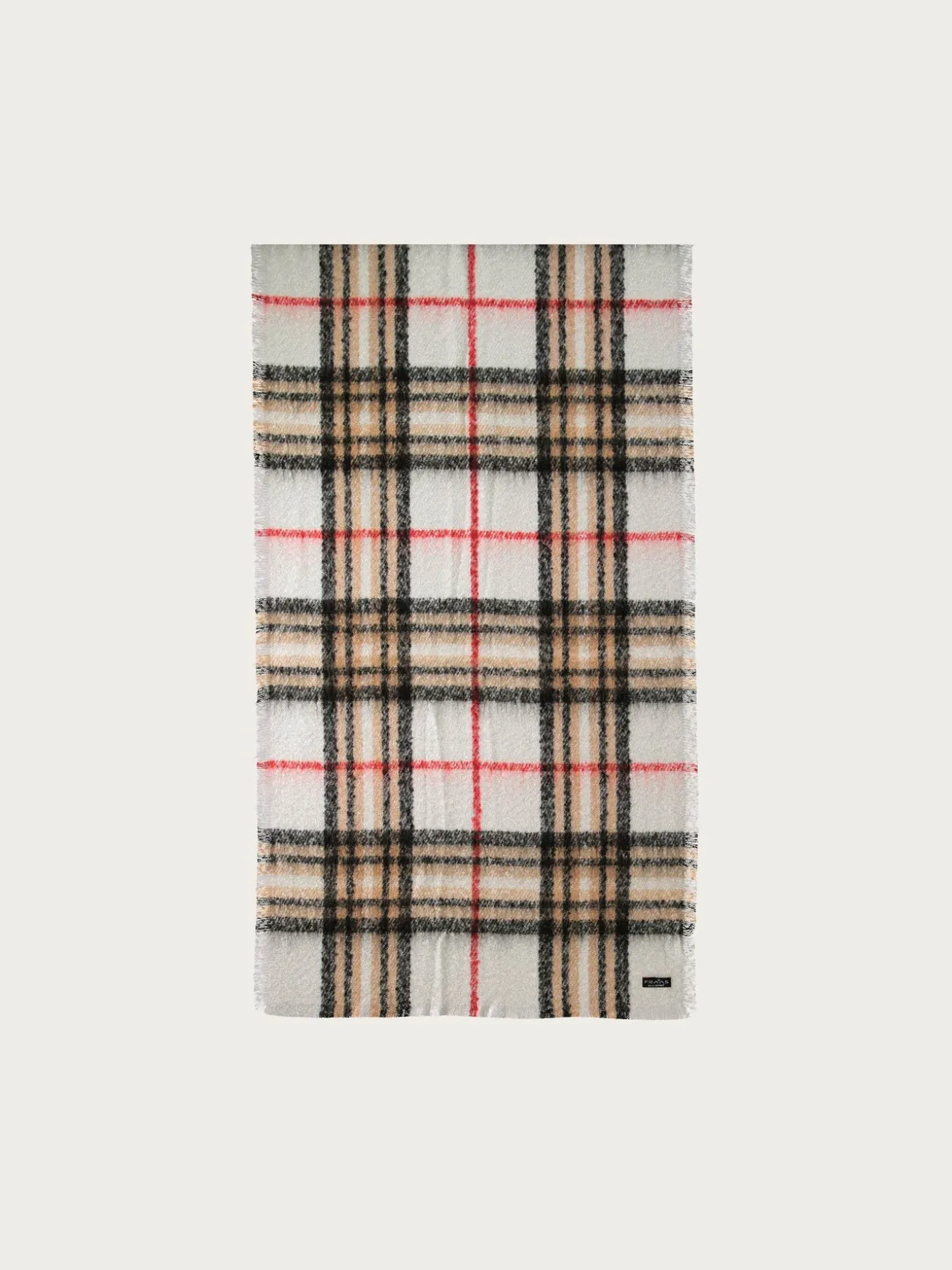 Cashmink-Stola mit FRAAS Plaid Karo - Made in Germany