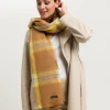 Cashmink-Stola mit XL Karo-Design
