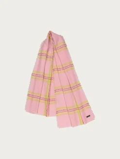 Cashmink-Stola mit XL Karo-Design