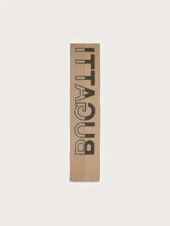 Doubleface Cashmink-Schal mit bugatti-Schriftzug  - Made in Germany