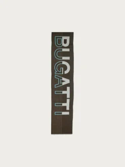 Doubleface Cashmink-Schal mit bugatti-Schriftzug  - Made in Germany