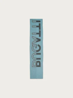 Doubleface Cashmink-Schal mit bugatti-Schriftzug  - Made in Germany