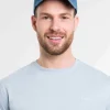 Einfarbige Baseballkappe im Jeans-Look mit gesticktem bugatti-Logo