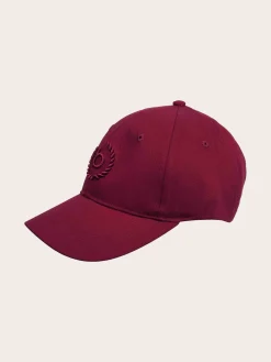 Einfarbige Baseballkappe mit gesticktem bugatti-Logo