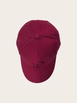 Einfarbige Baseballkappe mit gesticktem bugatti-Logo