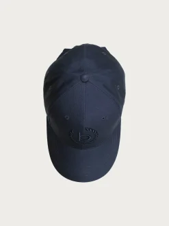 Einfarbige Baseballkappe mit gesticktem bugatti-Logo