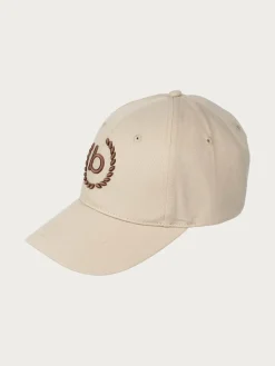 Einfarbige Baseballkappe mit gesticktem bugatti-Logo