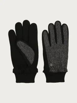 Einfarbige bugatti Handschuhe im Fischgrat-Design