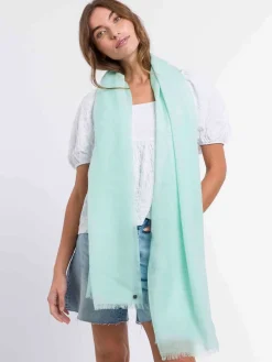 Einfarbige Pashmina aus reiner Wolle