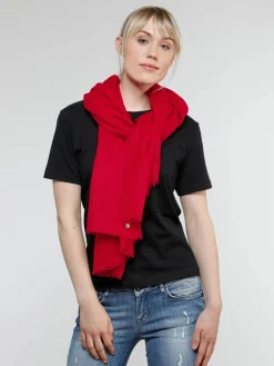 Einfarbige Pashmina aus reiner Wolle