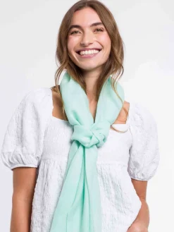 Einfarbige Pashmina aus reiner Wolle