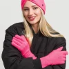 Einfarbige Strickhandschuhe in Wollmischung