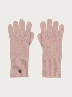 Einfarbige Strickhandschuhe in Wollmischung