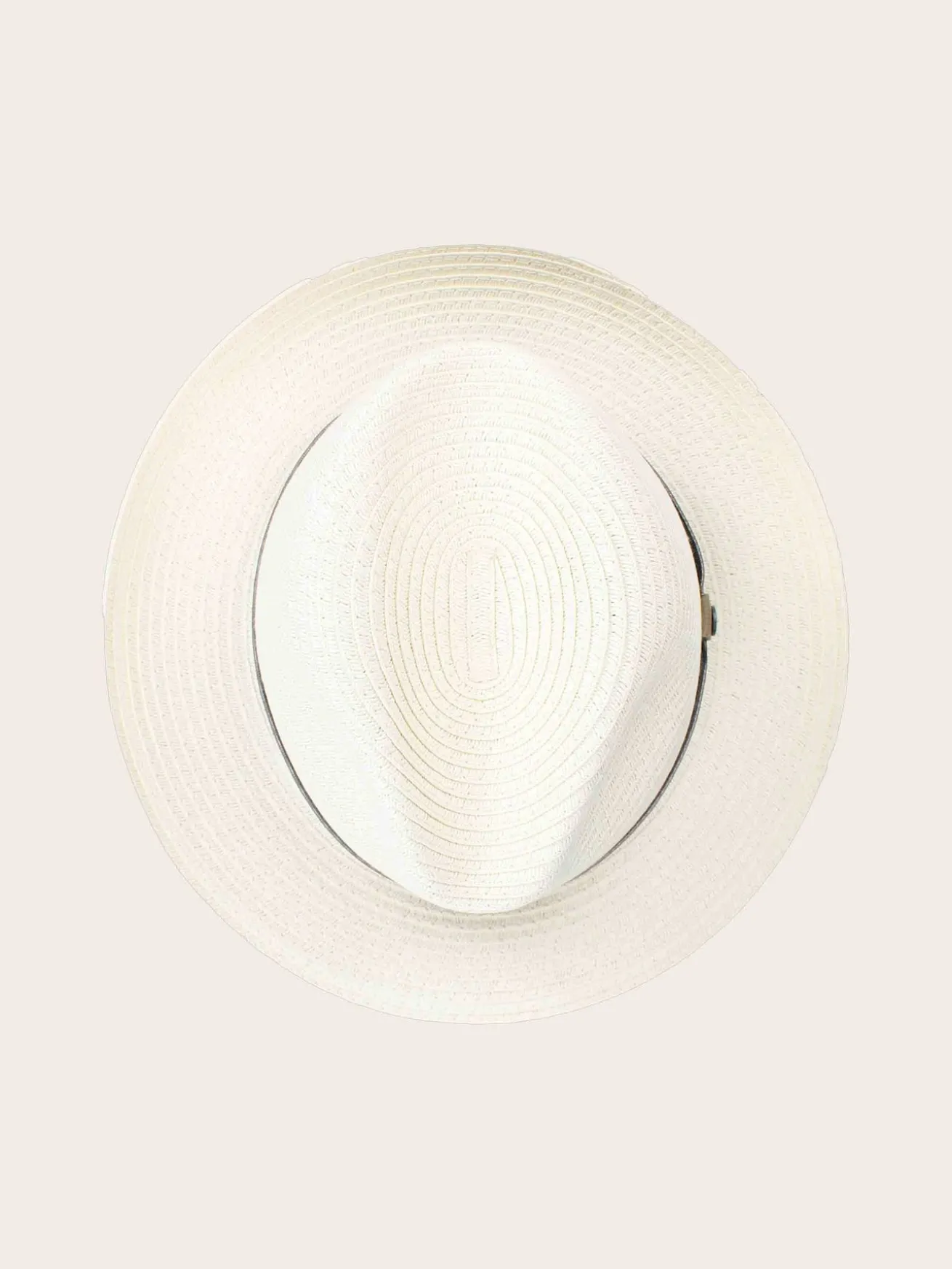 Einfarbiger bugatti Sommer-Fedora mit Leder-Hutband