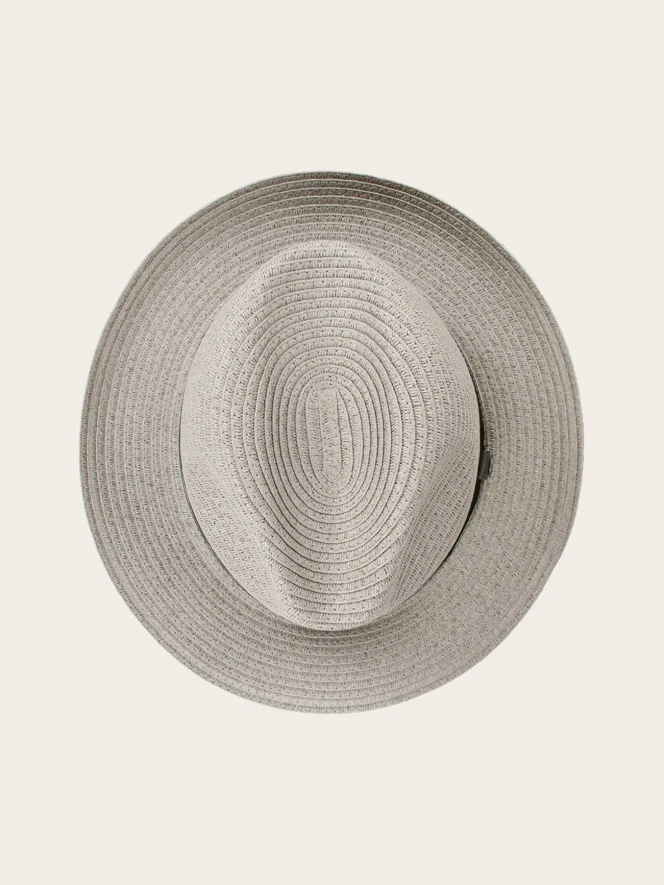 Einfarbiger bugatti Sommer-Fedora mit Leder-Hutband