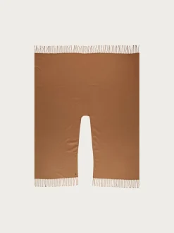Einfarbiger Poncho aus reinem Polyacryl - Made in Germany