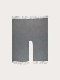 Einfarbiger Poncho aus reinem Polyacryl - Made in Germany