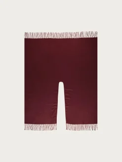 Einfarbiger Poncho aus reinem Polyacryl - Made in Germany