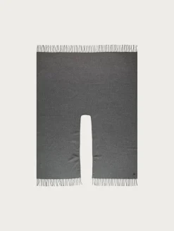 Einfarbiger Poncho aus reinem Polyacryl - Made in Germany