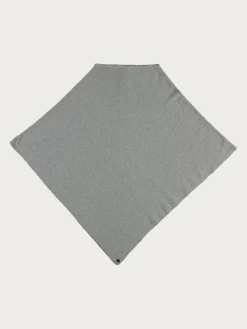 Einfarbiger Poncho in Baumwollmischung