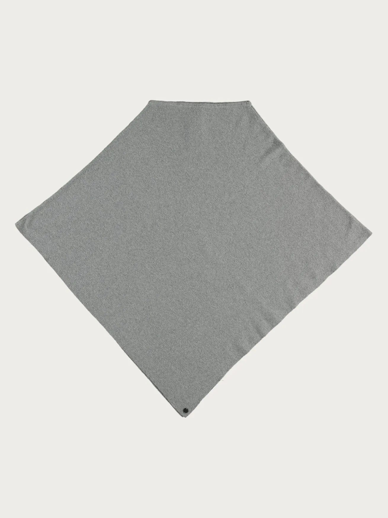 Einfarbiger Poncho in Baumwollmischung