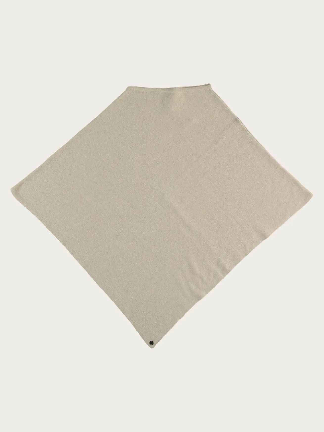 Einfarbiger Poncho in Baumwollmischung